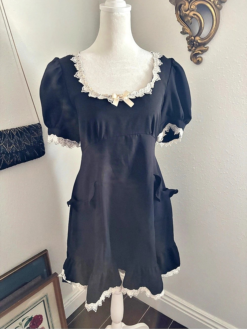 Dolls Kill Porcelain Gaze Babydoll Dress Size Small